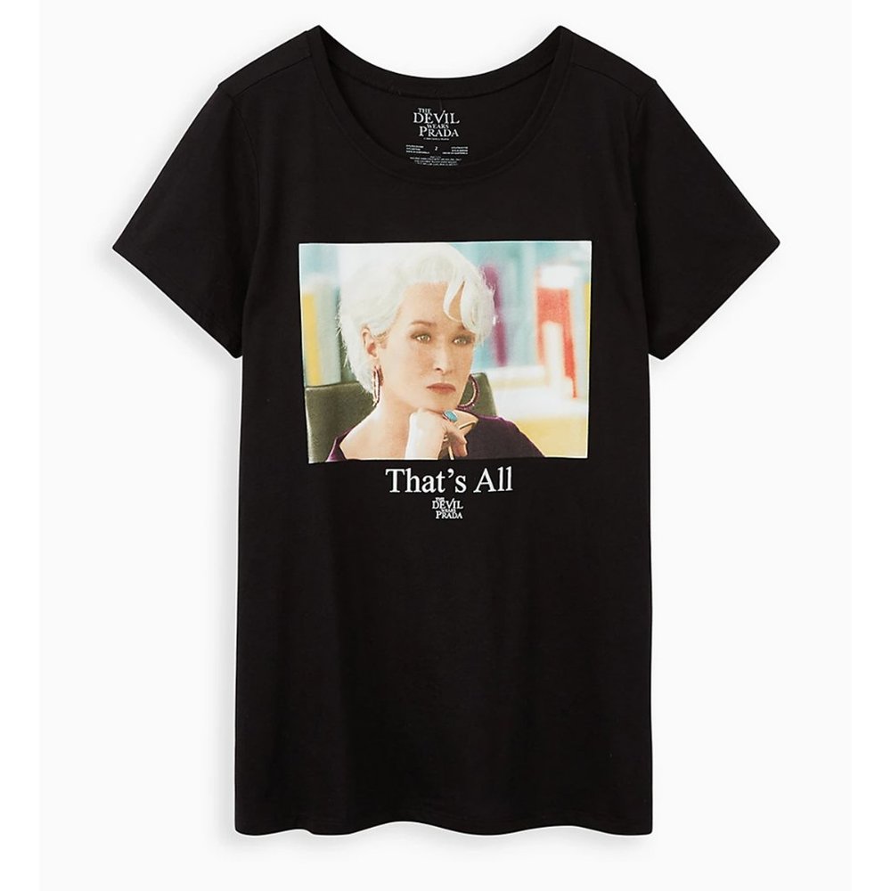 NWT Torrid Devil Wears Prada "That's All" Tee SZ 2
